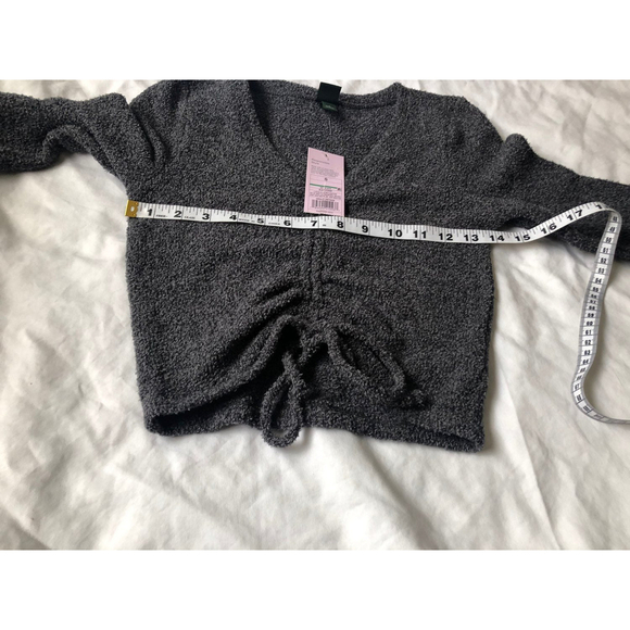 Wild Fable Ruched Front Cropped top sz Small Gray NWT! - Picture 6 of 6